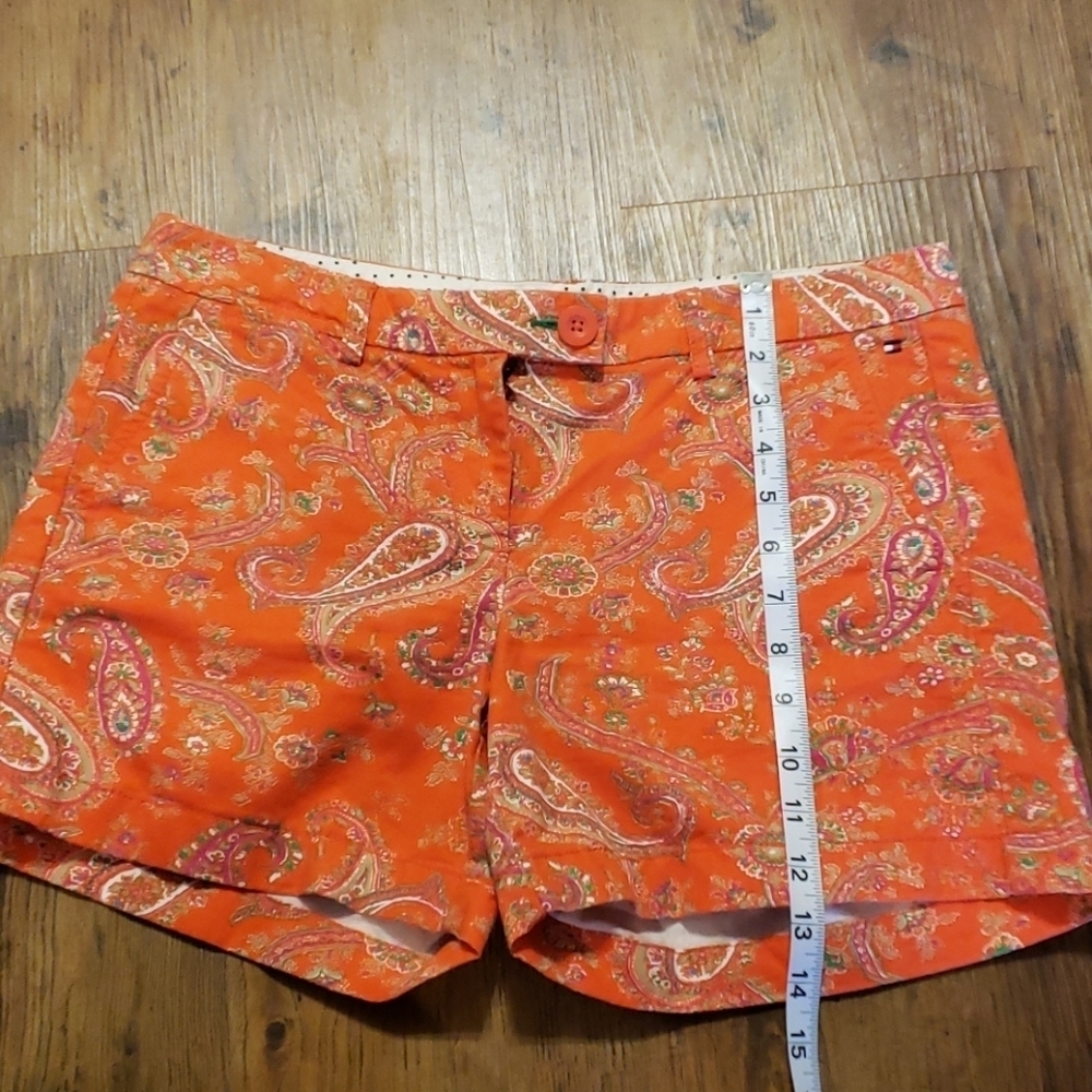 Tommy hilfiger pink orange green paisley shorts